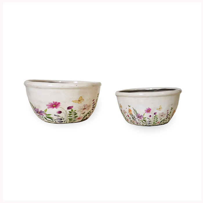 Florals of the Wild Bowl Pots