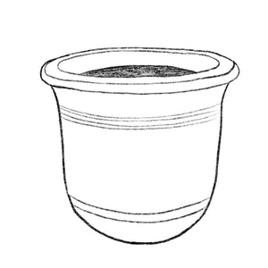 Santorini seafoam planter