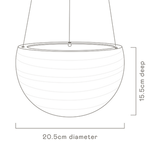Spherical Hanging Planter  Large- Angus & Celeste