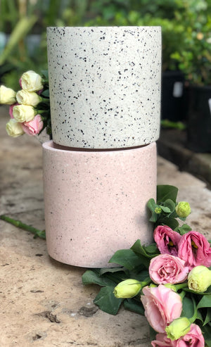 Zakkia terrazzo pot- Rose of Montmartre