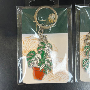 Luxe foliage key chains