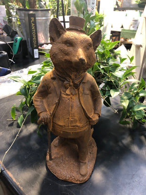 Wind in the willow Characters in cast iron statue