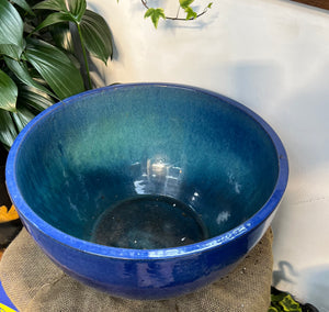 Glazed water feature bowls