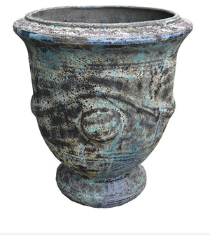 Santorini seafoam planter