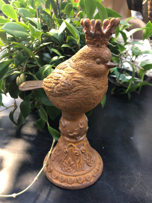 Cast iron Queen and King Bird