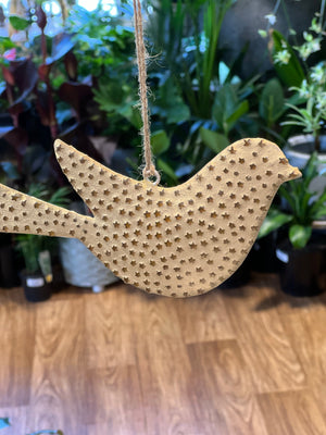 Christmas dove hanging ornament