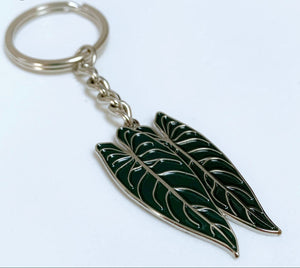 Luxe foliage key chains