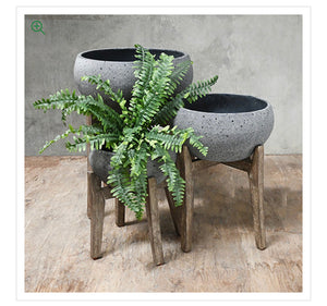 Monash bowl planter with stand